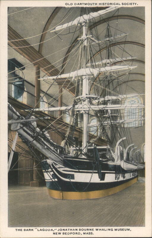 Bark Lagoda Ship Model, Jonathan Bourne Whaling Museum New Bedford Massachusetts