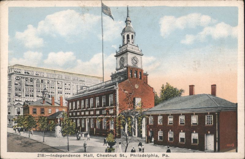 Independence Hall, Chestnut St., Philadelphia Pennsylvania