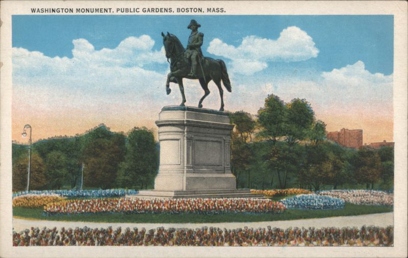 Washington Monument, Public Gardens, Boston Massachusetts