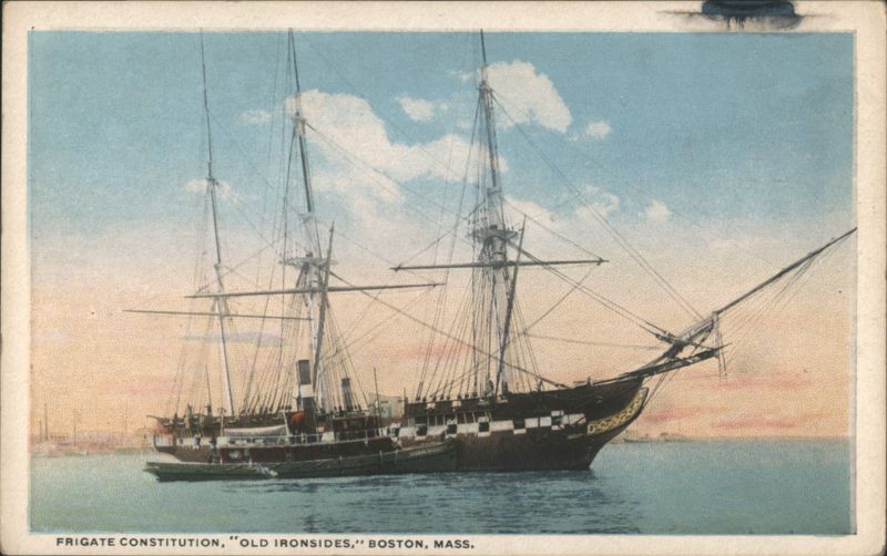 Frigate Constitution Old Ironsides Ship Boston Harbor Massachusetts