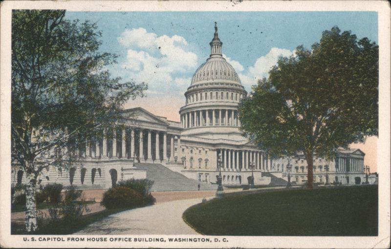 U. S. Capitol from House Office Building, Washington, DC District of Columbia