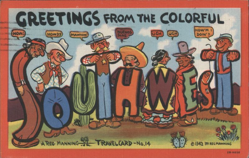Greetings from the Colorful Southwest Reg Manning Art