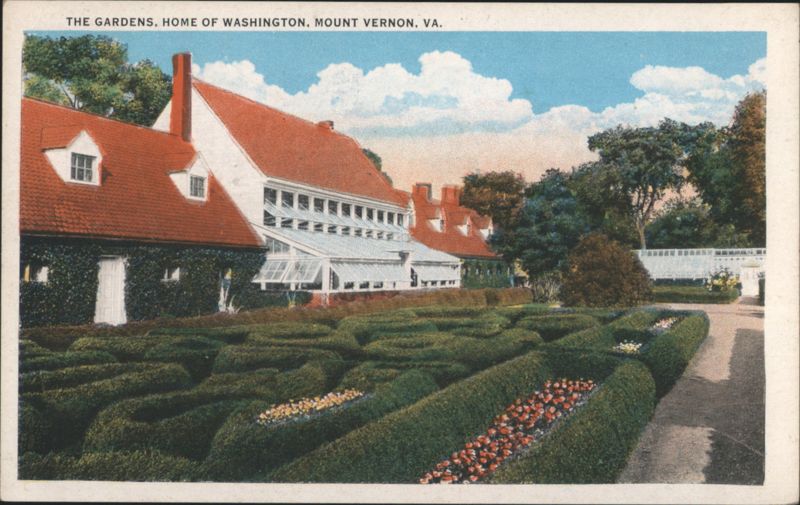 The Gardens, Washington's Flower Garden, Mount Vernon, VA Virginia