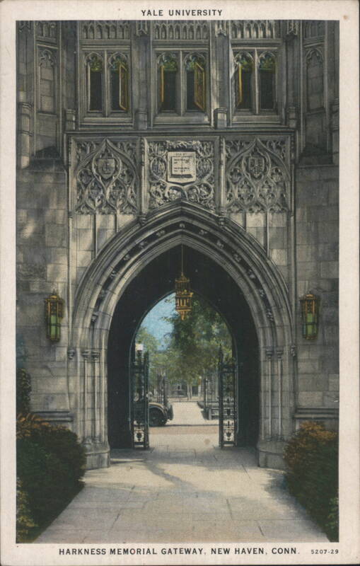 Yale University Harkness Memorial Gateway New Haven Connecticut