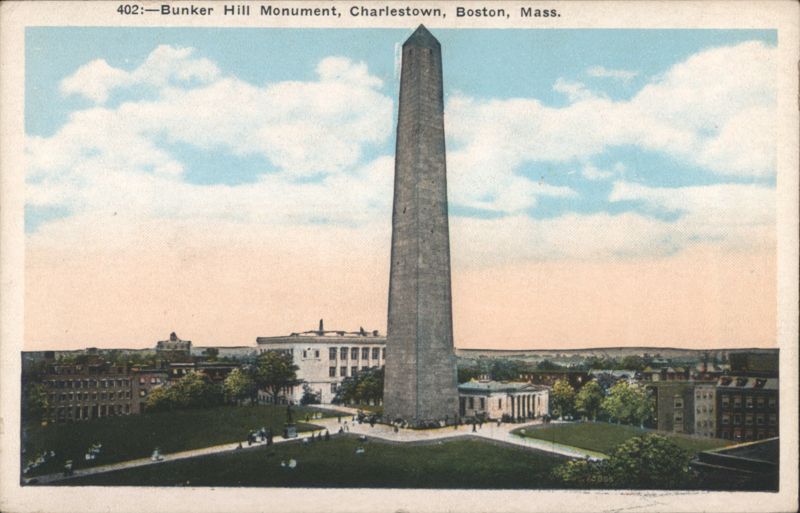 Bunker Hill Monument, Charlestown, Boston, MA Massachusetts