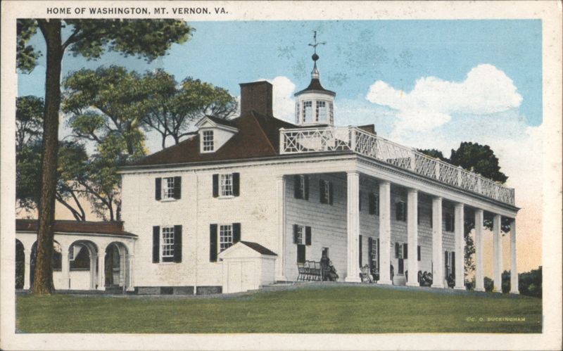 Home of Washington, Mount Vernon, VA Virginia C. O. Buckingham