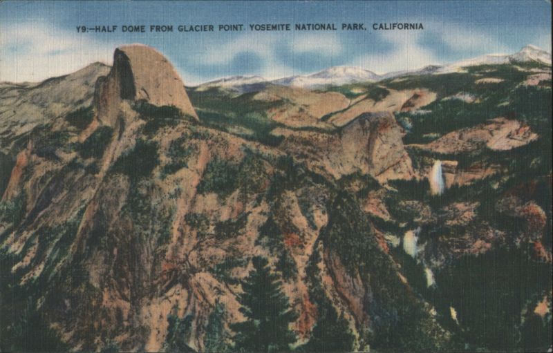 Half Dome from Glacier Point, Yosemite National Park California