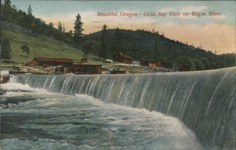 Gold Ray Dam on Rogue River, Oregon Gold Hill
