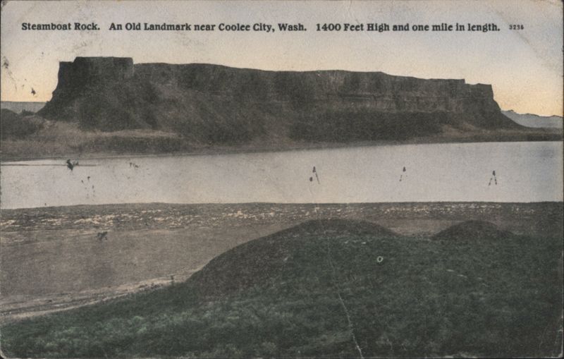 Steamboat Rock, Coulee City, WA - 1400 Feet High, 1 Mile Long Washington