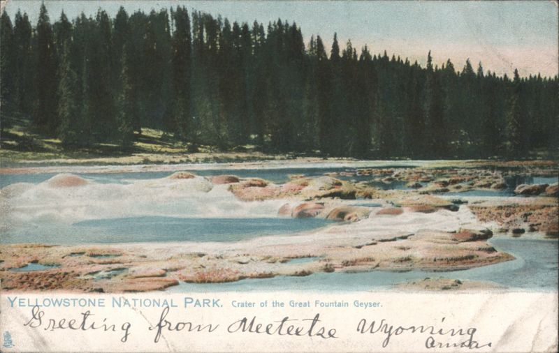 Crater of the Great Fountain Geyser, Yellowstone National Park