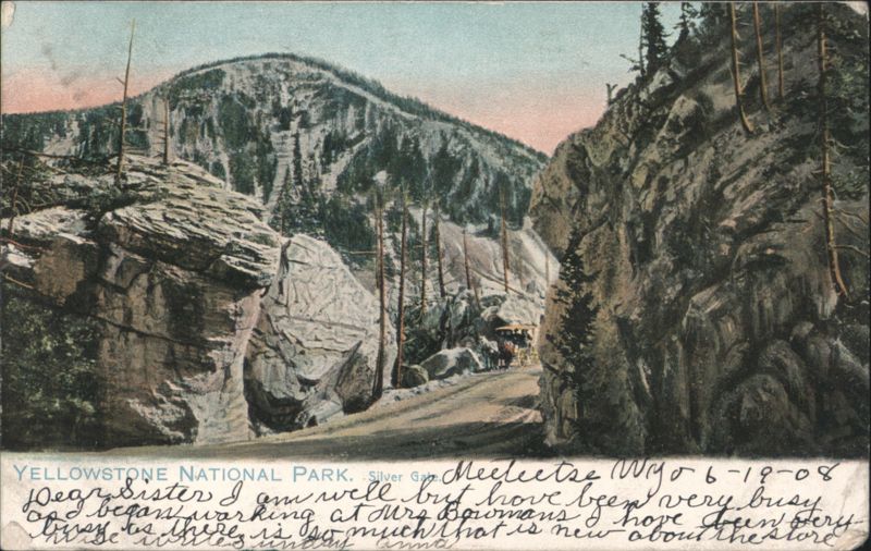 YELLOWSTONE NATIONAL PARK. Silver Gate