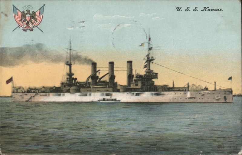 U. S. S. Kansas Battleship Battleships