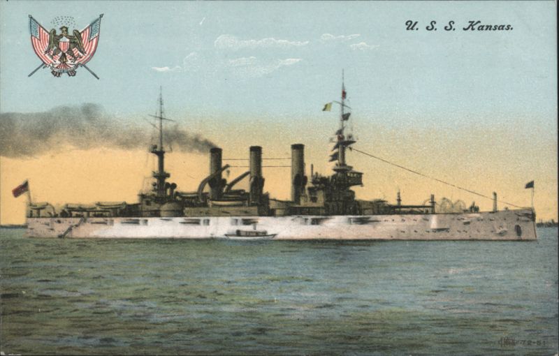 U. S. S. Kansas Battleship Battleships