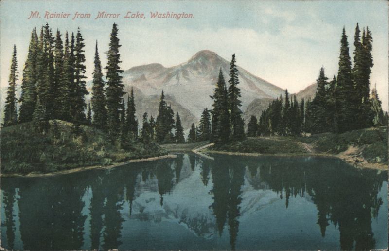 Mt. Rainier from Mirror Lake, Washington