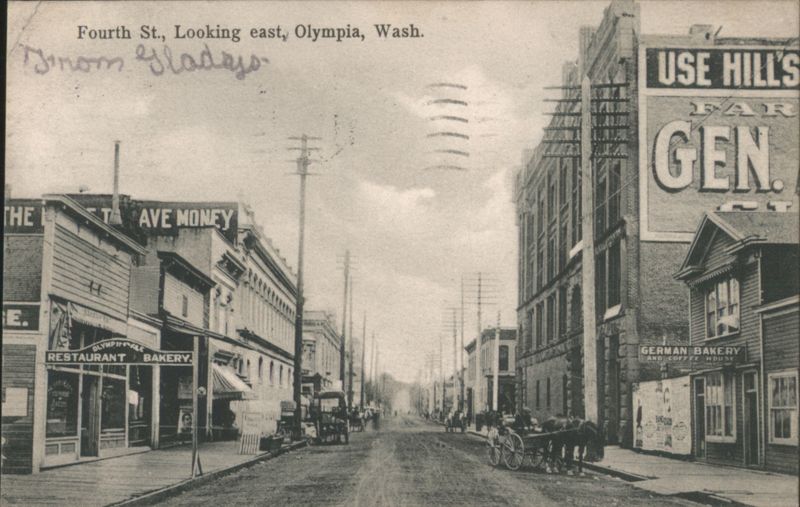 Fourth St. Looking east, Olympia, Wash. Washington