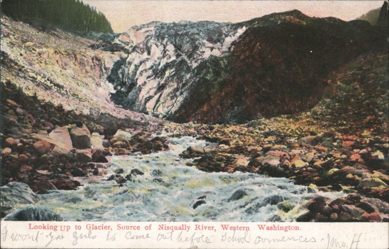 Glacier, Source of Nisqually River, Western Washington