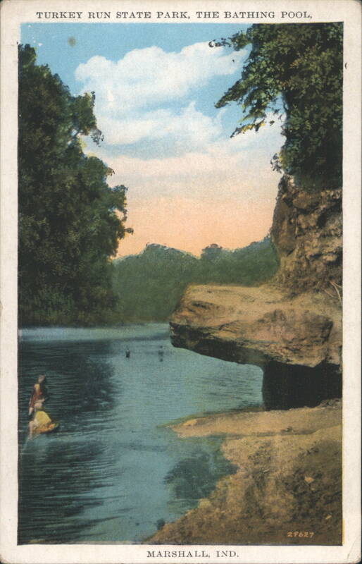 Turkey Run State Park, The Bathing Pool Marshall Indiana
