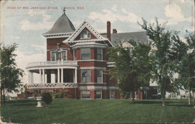 Home of Wm. Jennings Bryan, Lincoln, NE Nebraska