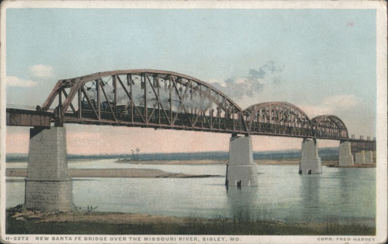New Santa Fe Bridge over Missouri River, Sibley, MO