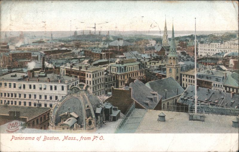 Panorama of Boston, Mass., from P. O. Massachusetts