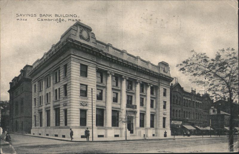Savings Bank Building, Cambridge, Mass. Massachusetts