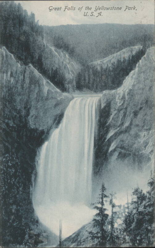 Great Falls of the Yellowstone Park Yellowstone National Park