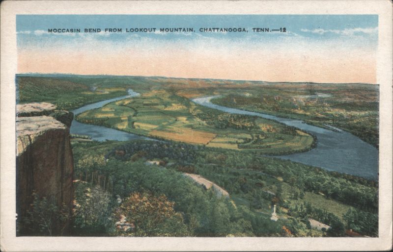 Moccasin Bend from Lookout Mountain, Chattanooga Tennessee