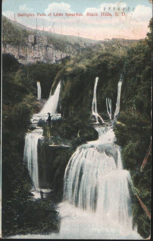 Multiplex Falls of Little Spearfish, Black Hills South Dakota