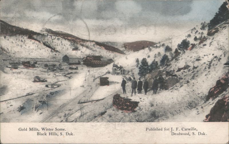 Gold Mills, Winter Scene, Black Hills South Dakota