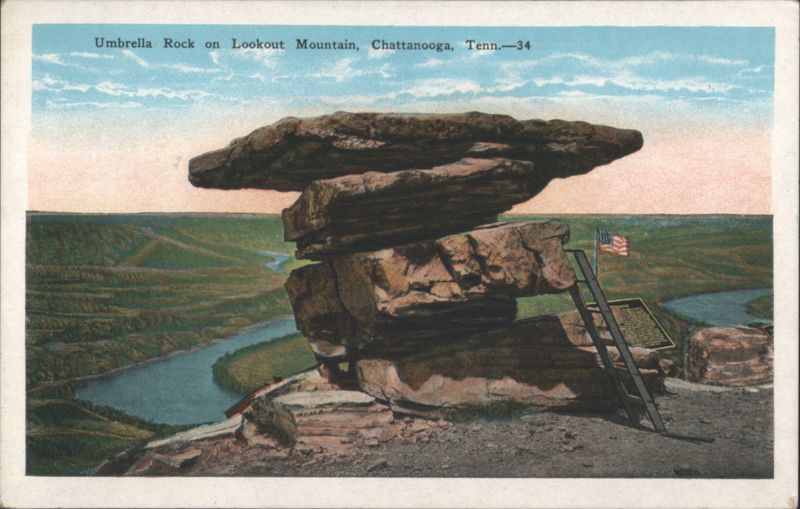 Umbrella Rock, Lookout Mountain, Chattanooga, TN Tennessee