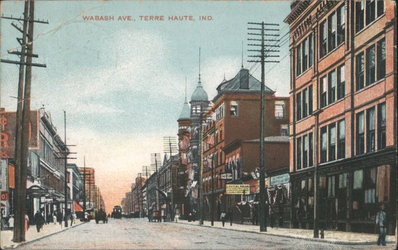 Wabash Ave. Terre Haute, IN Street Scene Indiana