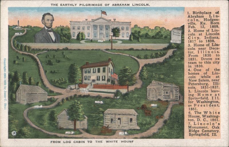 Abraham Lincoln's Earthly Pilgrimage, Log Cabin to White House
