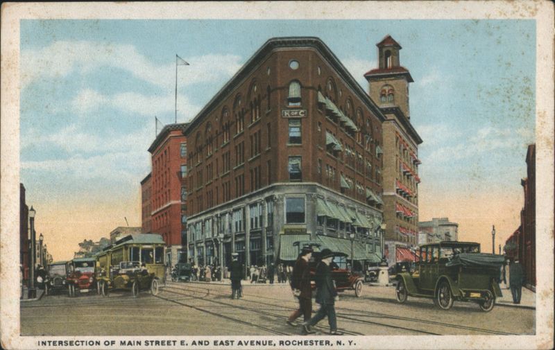 Intersection of Main Street E. and East Avenue, Rochester New York