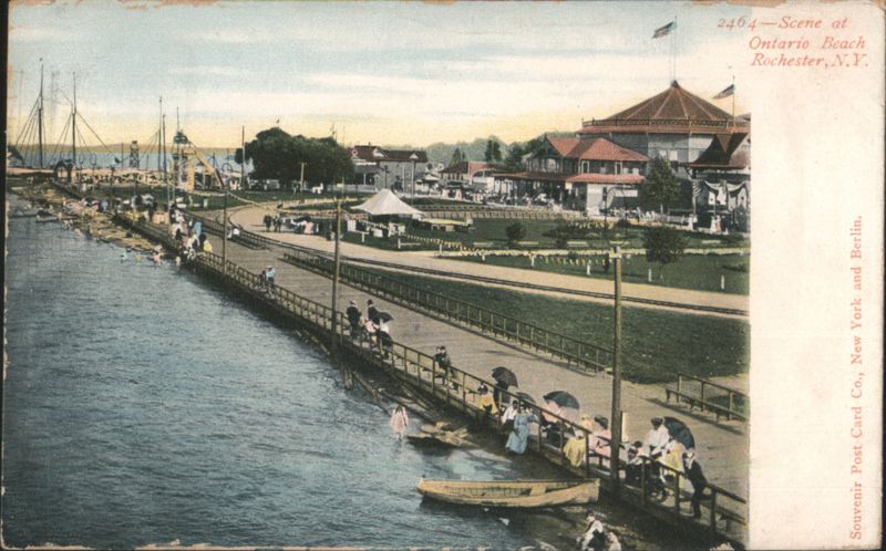 Ontario Beach Rochester, N.Y. Pier Scene New York