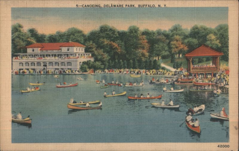 Canoeing, Delaware Park, Buffalo, NY New York