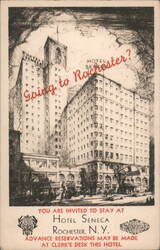 Hotel Seneca Rochester NY Postcard