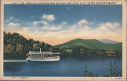 The Cherokee Excursion Boat on Lake Junaluska Postcard