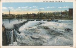 The Falls, Glens Falls, NY Postcard