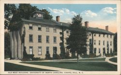 Old West Building, University of North Carolina, Chapel Hill Postcard