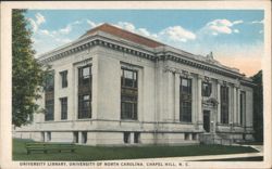University Library, University of North Carolina Postcard