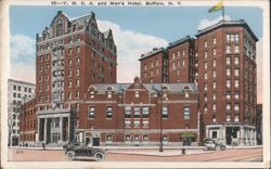 Y. M. C. A. and Men's Hotel, Buffalo, NY Postcard