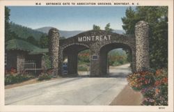 Montreat Entrance Gate to Association Grounds Postcard