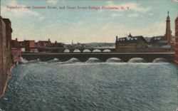 Aqueduct over Genesee River, Court Street Bridge Postcard