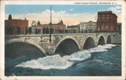 Court Street Bridge, Rochester, NY Postcard