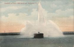Fountain at Cobb's Hill Reservoir, Rochester, N. Y. Postcard
