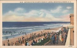 Bathing in Atlantic Ocean at Lumina, Wrightsville Beach, NC Postcard