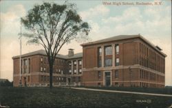 West High School, Rochester, NY - Brick School Building Postcard