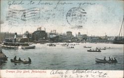 Cramps Ship Yard, Philadelphia Postcard