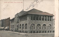 Grand Ave. East, Stone Building Postcard