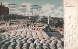 Sugar on Levee, New Orleans, LA Postcard